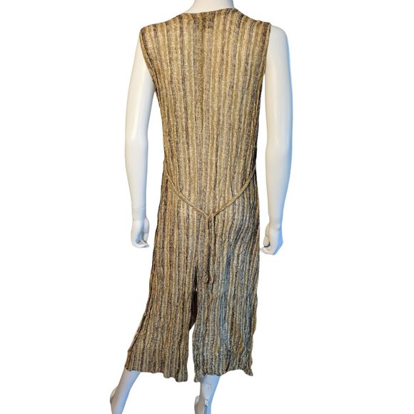 LOLA P Women's Maxi DRESS Size Large - Browns, Tans and Beige Pattern - Picture 2 of 3